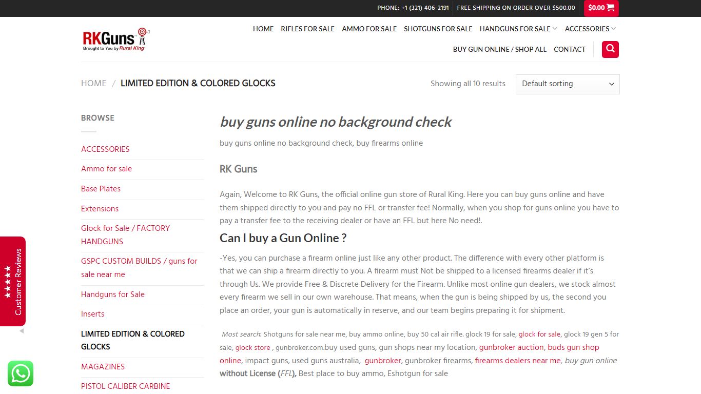 buy guns online no background check